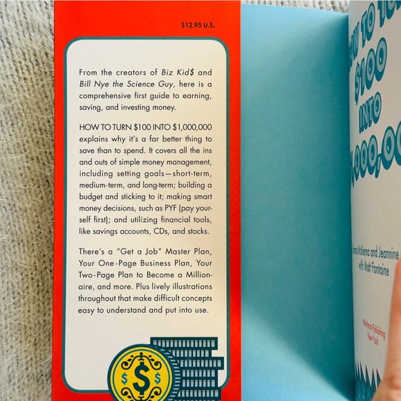 NEW How To Turn $100 Into $1,000,000 Paperback Kids Earn Save Invest Book - Picture 2 of 8